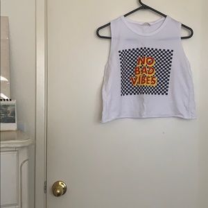 (No bad vibes) tank top
